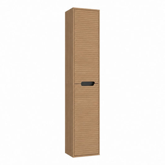 Badezimmer Hochschrank Eiche-Optik MDF rechteckig 35 x 160 x 30 cm